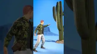 Don't Shoot A Cactus 😵 - Melon Playground #cactus