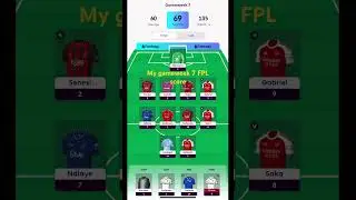 My FPL gameweek 7 score! ⚽️ #footballshorts #fpl #fplshorts