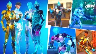 Fortnite July 2025 Crew Pack REBOOT MAN Skin Reactive GAMEPLAY All Styles!!🔥