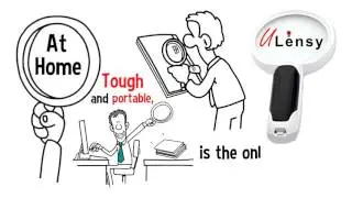 Ulensy LED Handheld Magnifying Glass with Interchangeable Lenses