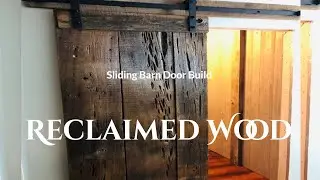 120 year old real reclaimed wood sliding barn door!