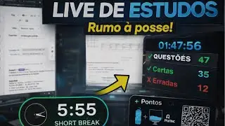 |Estude comigo | POMODORO 60/10 | chuva&mdash; Rumo &agrave; Posse #34