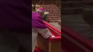 Pope Francis&rsquo; coffin is sealed in a private ceremony in St Peter&rsquo;s Basilica, #funeral #rip