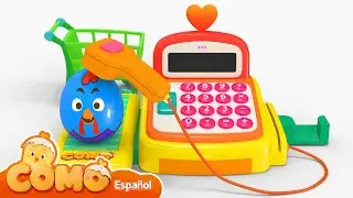 ¡Bip! ¿Qué vamos a cobrar en la caja? | Juego infantil | Caja registradora | Sorpresa Como