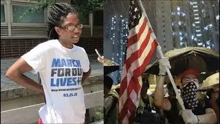 Hong Kong Protesters vs. American College Students On American Flag