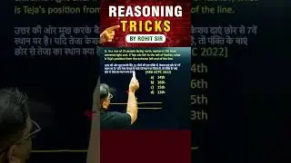 🔥RANKING TEST | REASONING BY ROHIT SIR #shorts #ssc #cgl2024 #mts2024 #reasoning #radianmensa