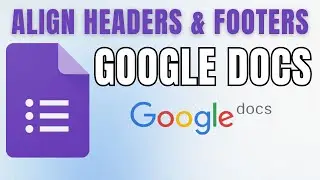 How to Align Header and Footer TEXT Easily in Google Docs