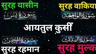 Surah yaseen ❤ Surah rahman / Surah waqiah 🤍 Surah AN naba ❤ Surah mulk गरीबी खत्म हो जाएगी /quran