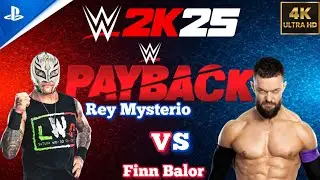 WWE 2K25 | Rey Mysterio vs Finn Balor | Exterme Rules | Payback |PS4|