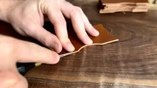 7 MINUTES OF EDGE BEVELING LEATHERY GOODNESS!