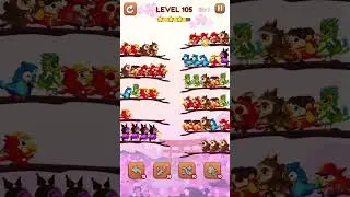 Bird Sort 2: Color Puzzle Level 105 #games #gaming #gameplay