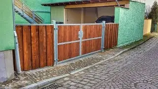 2-flügeliges Einfahrtstor selber bauen - Eingangstor, Hoftor, Grundstückstor - Bauanleitung - DIY
