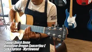 Strings Quick Demo : Breedlove Oregon Concertina E Sitka Spruce-Myrtlewood