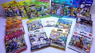 All LEGO Minifigures Series Ever Made Up Until March Of 2017 Sealed Opening - RANDom Unboxings