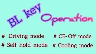 BL - Key Operation in 3 phase Locomotive