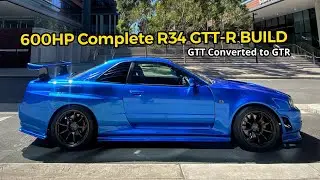 Построил свой R34 Skyline мечты!! || 600-сильный GTR Widebody