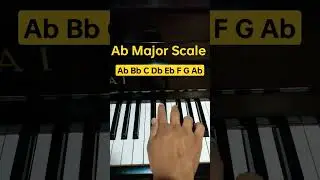 Ab Major Scale - Piano Tutorial