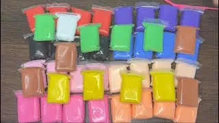 Oddly satisfying ASMR sound clay unboxing | satisfying 14 minutes super clay unboxing #clay 