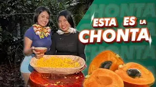 Nathaly Pirish preparó una rica chicha amazónica en leña