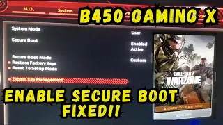 How to enable Secure Boot on GIGABYTE B450 Gaming X Motherboard to play Warzone BO7 or Battlefield 6