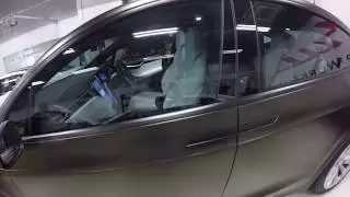 Satin Gold Dust Black Tesla Model X by Wrap Workz Hong kong (GoPro HD)