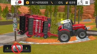Fs 18 Sowing Wheat With Multiplayer | Fs18 Grass Cutting | Timelapse #fs18