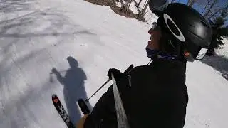 Selfie Pole skiing