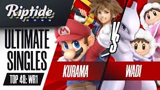 Kurama vs WaDi - Ultimate Singles Top 48: WR1 - Riptide 2022 | Mario, Sora vs Mewtwo, Ice Climbers