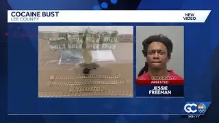 Man arrested, accused of trafficking over 2 kilograms of cocaine as weapon found in car in Lee Co...
