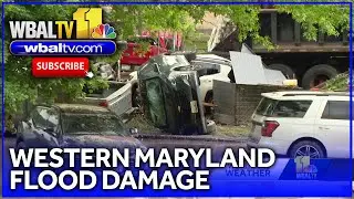 Western Maryland sees damage from floods