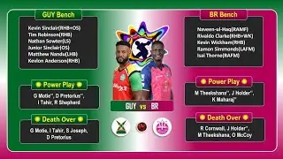 GUY VS BR Dream 11 Prediction ।।GUY VS BR Dream 11Team।।BR VS GUY Republic CPL T 20 Match।।
