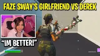 FaZe Sway's Girlfriend VS Derek (1v1 build fights)