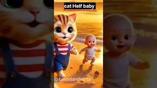 cat Helf baby #aivideo#aishorts #aishortsfunny#aishortsvideo#aicartoonshorts#aishort