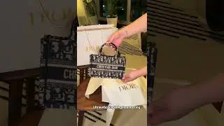 Unboxing my new Dior mini book tote bag for spring 🥰 Soo fine ❤️ link on bio 😘