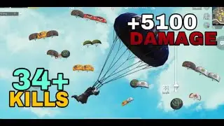NEW WORLD RECORD SOLO VS SQUAD 34 KILLS 5100 DAMAGE | PUBG MOBILE