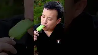 TASTY! THE MOST FUN POPSlCLE lN Mango Leaves 🍃🥵 ASMR #shorts