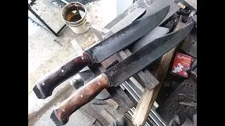 Forging a Pair Of Custom Hunter Knives