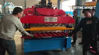 Double Layer Roof Sheet Roll Forming Machine for Colombia client