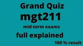mgt211 Grand quiz solved and explained by vu collectors .