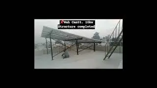 10kw solar Structure Elevated  #solar #shorts