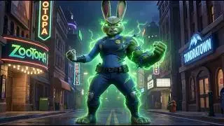 Judy Hopps turns into SHE HULK! 🟢💪 Zootopia Animation