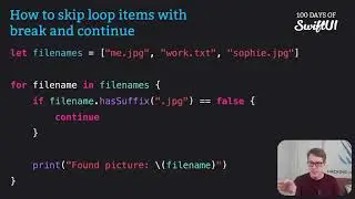How to skip loop items with break and continue &ndash; Swift for Complete Beginners