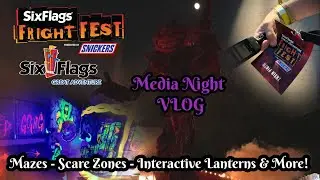 Fright Fest Media Night at Six Flags Great Adventure VLOG