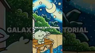 galaxy sky coloring tutorial 🖍️ #coloringtutorial #skytutorials #coloring #alcoholmarkers