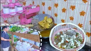 Belanja sayuran & masak menu sehari hari ‼️ Ayam crispy, tumis jamur bakso.