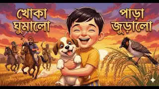খোকা ঘুমালো পাড়া জুড়ালো | রসুন গাছের গল্প | Bangla Rhymes for Kids | Bengali Kids Poem