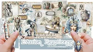 Collection num&eacute;rique  Evasion Egyptienne  #scrap #scrapbook #scrapbooking