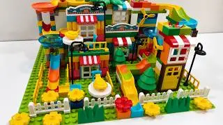 Mega Marble Run Town Adventure &ndash; Spinning Towers, Speed Slides & Busy Street Action 🏙️🎢