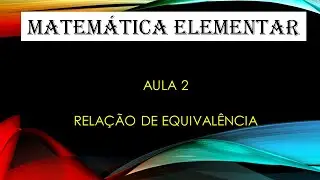 Relação de Equivalência