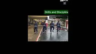 Nigerian police vs Nigerian civil defence five(5) men drills... watch out